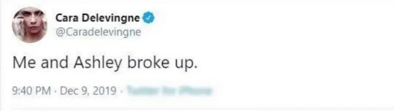 Cara Delevingne'nin Twitter hesabı hackledi