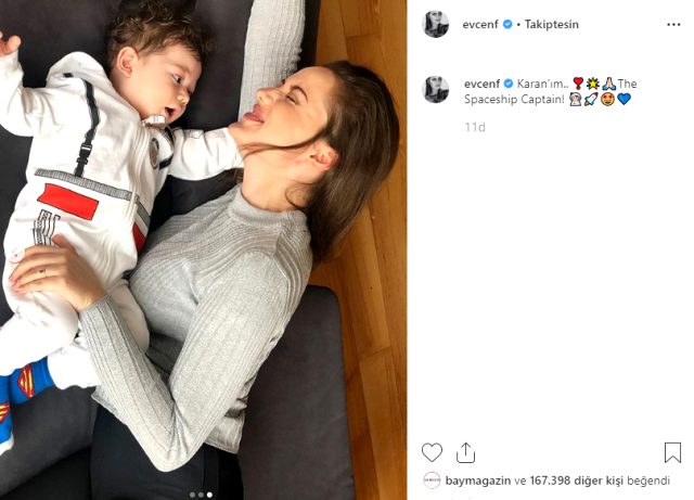 Fahriye Evcen ve Burak Özçivit'in oğlu Karan bebeğin fotoğrafı ortaya çıktı
