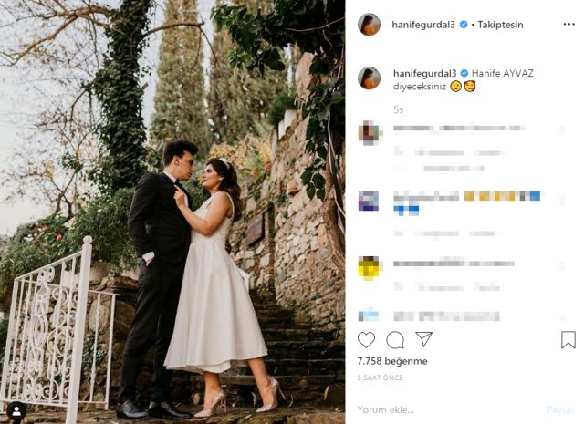 Eski gelin adayı Hanife Gürdal dün evlendi