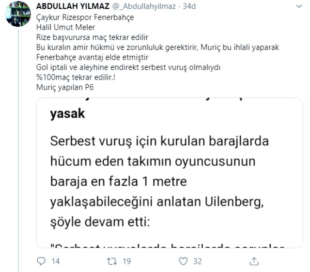 Çaykur Rizespor-Fenerbahçe maçında kural hatası mı var? Maç tekrar mı edilecek?