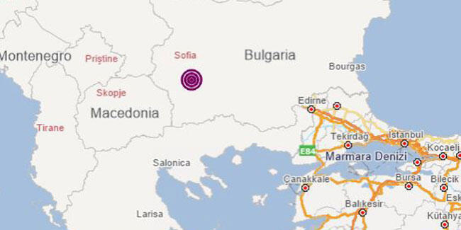 Bulgaristan'da 4.4 büyüklüğünde deprem!