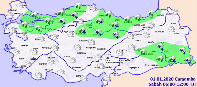 Yeni yılın ilk günü kuvvetli geldi! Meteoroloji'den fırtına uyarısı yapıldı