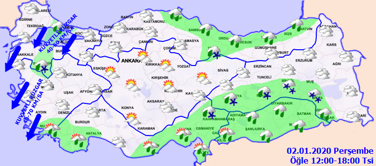 Meteoroloji uyardı: O saatlerde kuvvetli fırtına ve rüzgar geliyor!