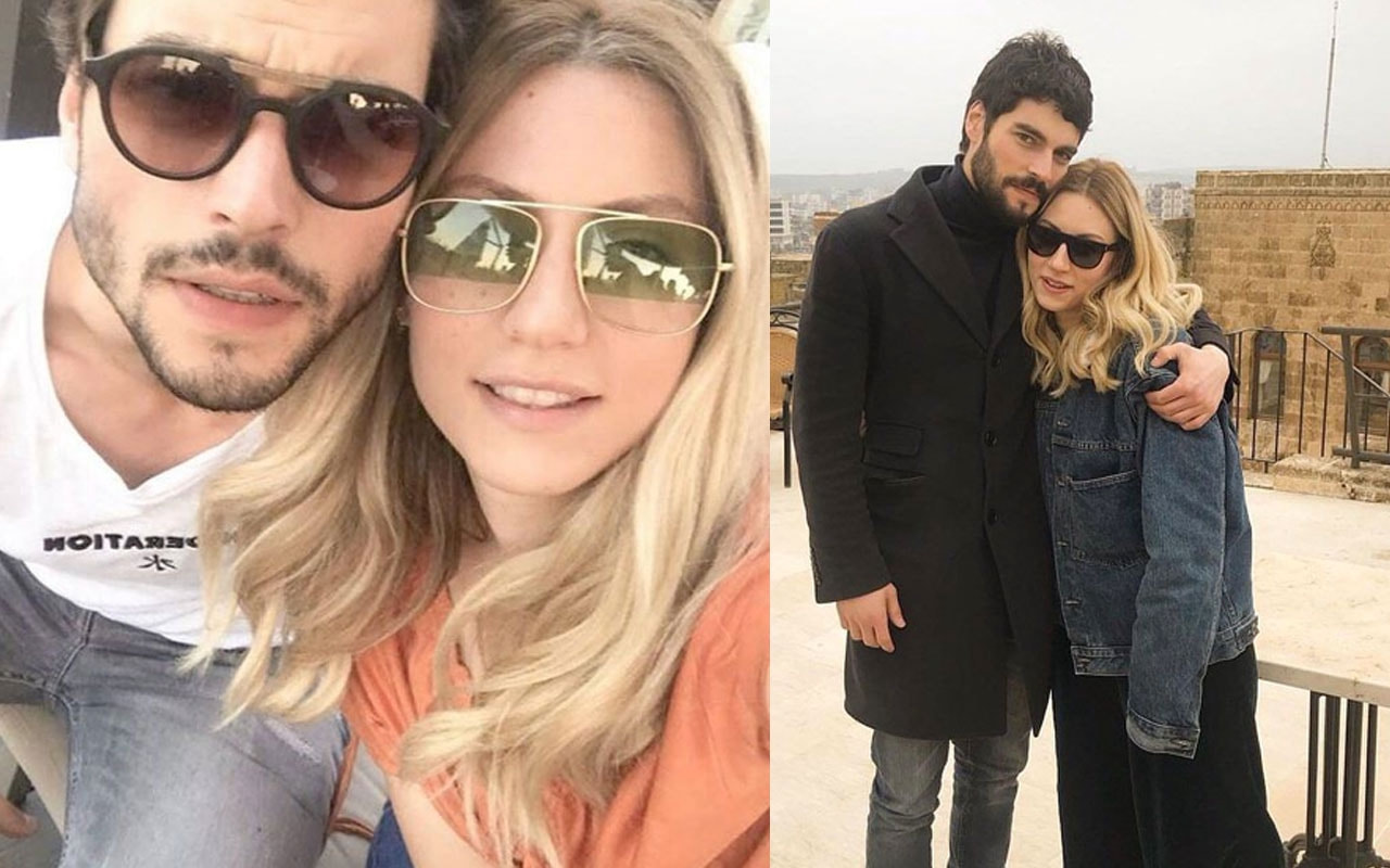 Akın Akınözü sevgilisi Sandra Pestemalciyan ile uçakta dudak dudağa görüntülendi