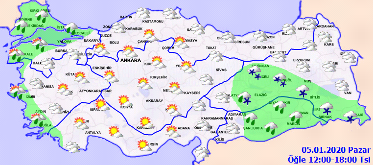 Bugün hava nasıl olacak 5 Ocak Pazar? Hava durumu nasıl? Meteoroloji son dakika