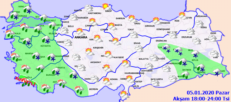 Bugün hava nasıl olacak 5 Ocak Pazar? Hava durumu nasıl? Meteoroloji son dakika