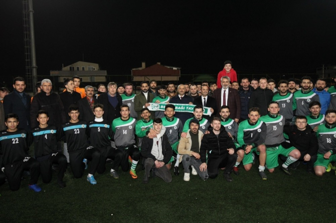 Başkan Büyükgöz antremana katıldı