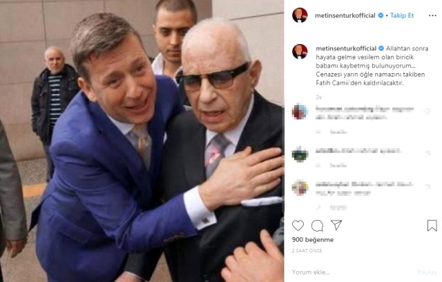 Şarkıcı Metin Şentürk'ün acı günü! Babası hayatını kaybetti