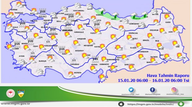 Hava durumu nasıl? | 15 Ocak hava durumu |Yarın hava nasıl olacak?| Türkiye hava durumu