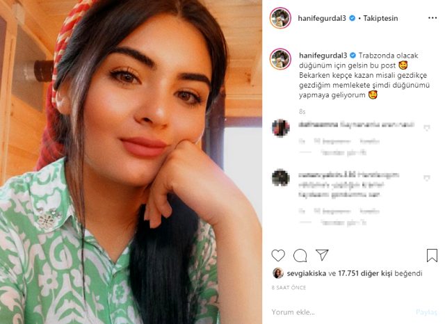 Hanife Gürdal'dan ayrılık iddialarına fotoğraflı cevap