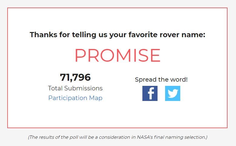 NASA Mars'a göndereceği araç için isim arıyor! Oylama başladı, Türkiye rekor kırdı