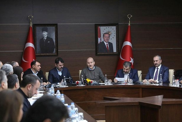 Bakanlar Soylu, Kurum,Koca ve Gül deprem bölgesindeki son durumu anlattı