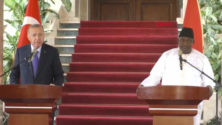 Cumhurbaşkanı Erdoğan'dan Gambiya'da açıklamalar