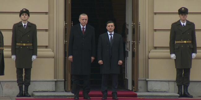 Cumhurbaşkanı Erdoğan, resmi ziyaret için Ukrayna'da