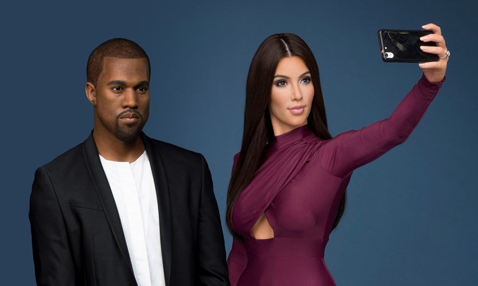 Kim Kardashian ve Kanye West'in heykelleri İstanbul'a geldi