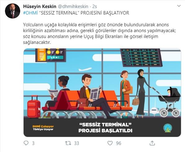 Havalimanlarında 'sessiz terminal' dönemi başlıyor