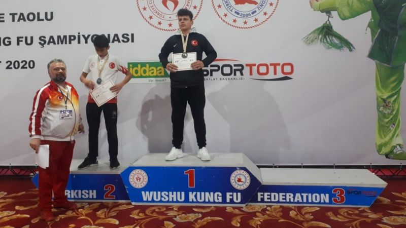 Türkiye Wushu Kungfu'da birincilik Hasan Ali Demirle Özel Kale Okulları'nda