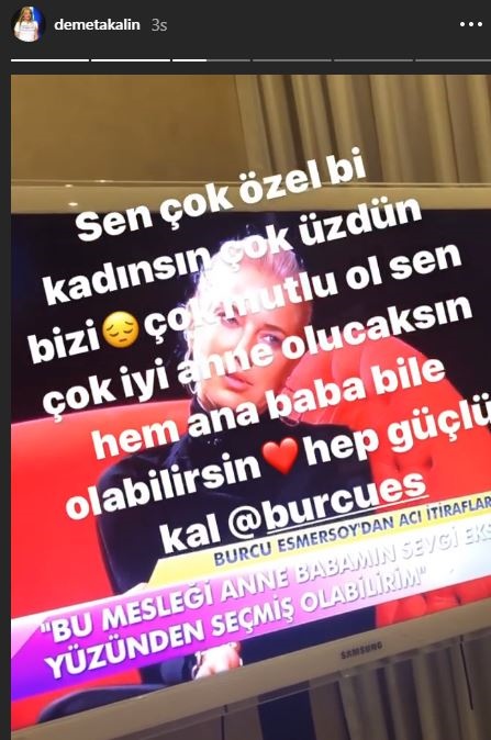 Demet Akalın Burcu Esmersoy'un hayat hikayesine dayanamadı