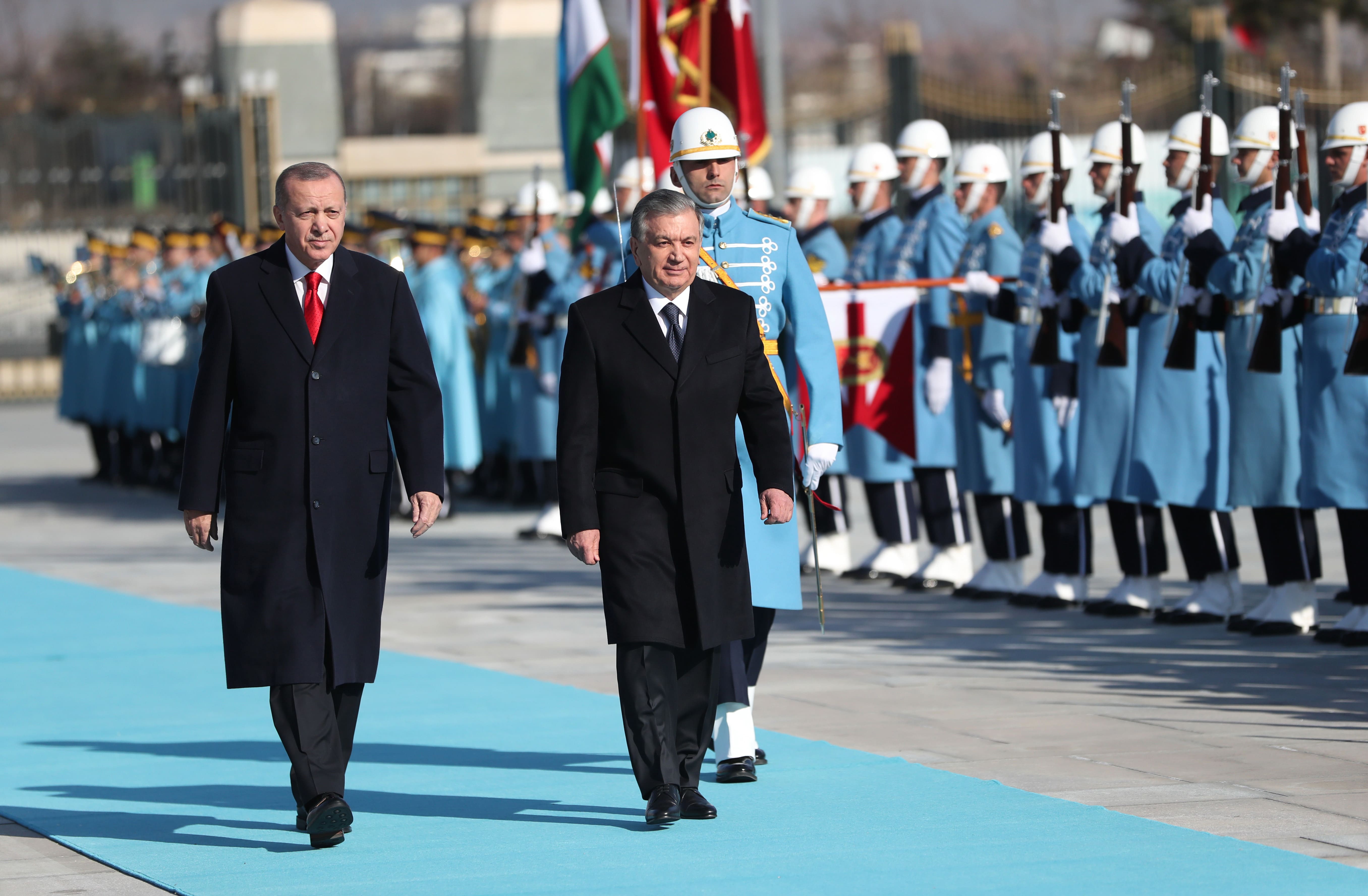 Özbekistan Cumhurbaşkanı Mirziyoyev Türkiye'de