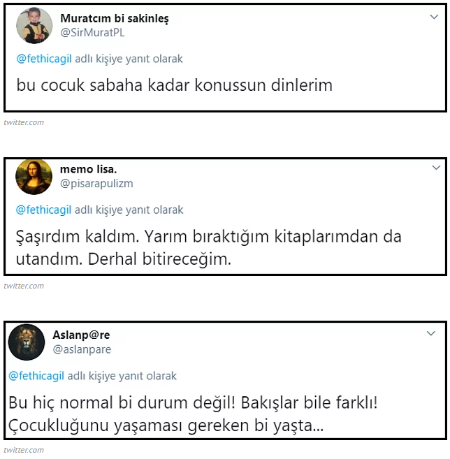 Okuduğu kitaplar ile kendine hayran bırakan Atakan viral oldu