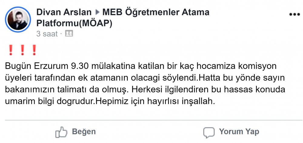 Öğretmenler için ek atama olacak mı 2020? MEB son dakika gelişmesi ne?
