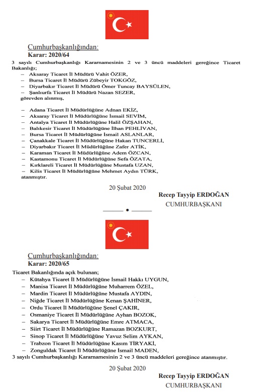 Resmi Gazete'de yayımlandı! Cumhurbaşkanı Erdoğan'dan önemli atama kararları