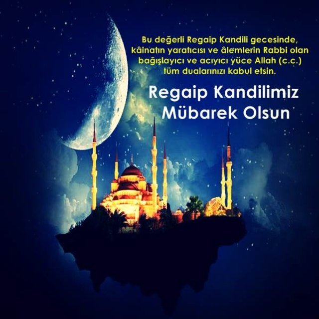 Resimli Regaib Kandili mesajları 2023 | Resimli, en güzel, anlamlı Regaip Kandili mesajları