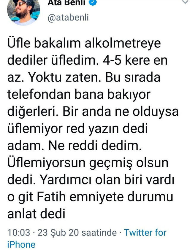 Twitter fenomenine alkol testinde skandal soru iddiası! Erdoğan mı, İmamoğlu mu?