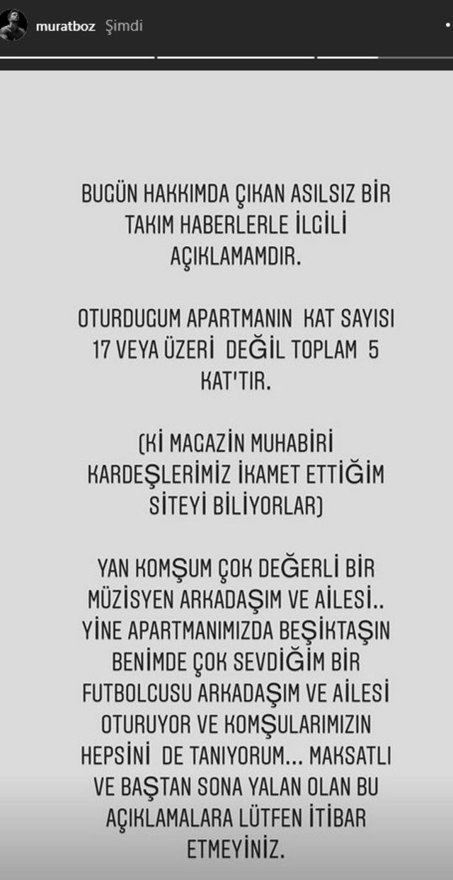 Murat Boz'dan Caroline Yılmaz'a cevap