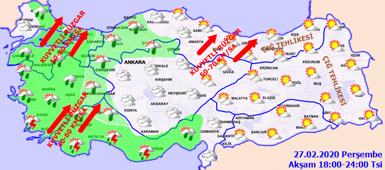 Meteoroloji saat vererek uyardı! O bölgelere yağmur ve fırtınaya geliyor