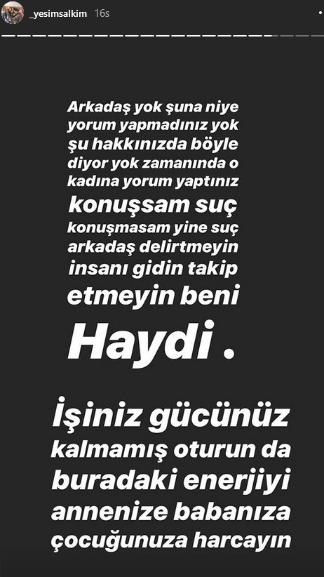 Yeşim Salkım: "Sabırdan sonra söylenen söz ağır olur"