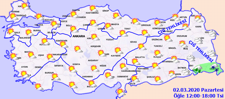 Bugün hava nasıl olacak? İşte 2 Mart Pazartesi hava durumu
