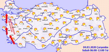 Bugün hava nasıl olacak? İşte 4 Mart Çarşamba hava durumu