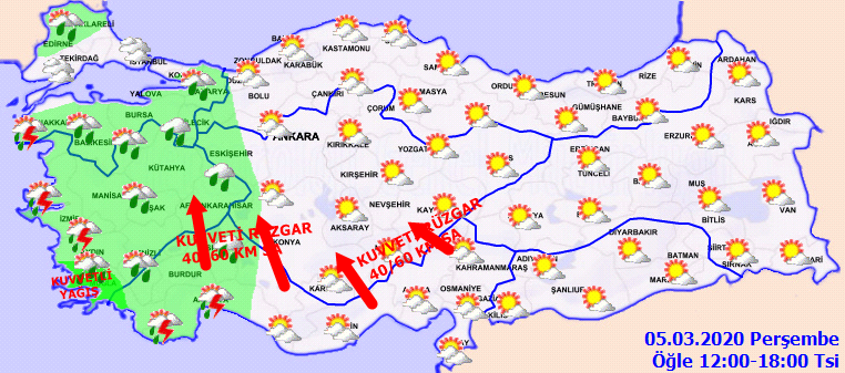 Meteoroloji'den son dakika uyarıları geldi. İşte il il 5 Mart hava durumu...