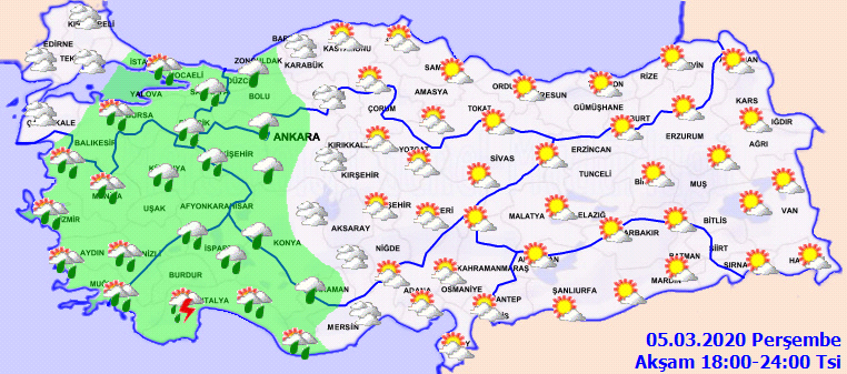 Meteoroloji'den son dakika uyarıları geldi. İşte il il 5 Mart hava durumu...