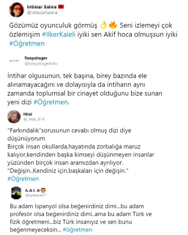 Öğretmen dizisi izleyiciden tam not aldı
