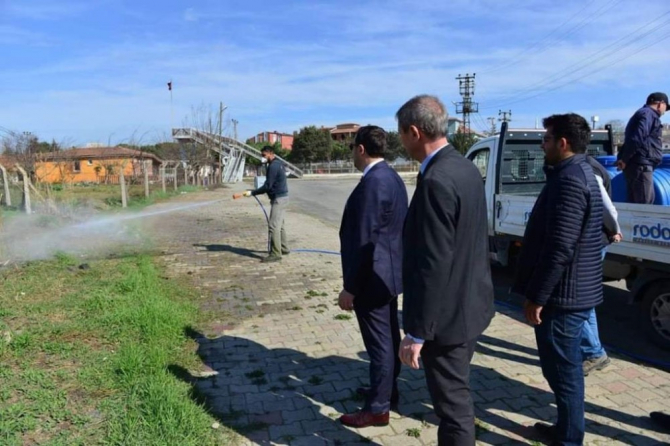 Larva, uçkun ve kışlak ile mücadele başladı