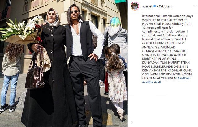 Nusret Gökçe'den 8 Mart Kadınlar Günü sürprizi