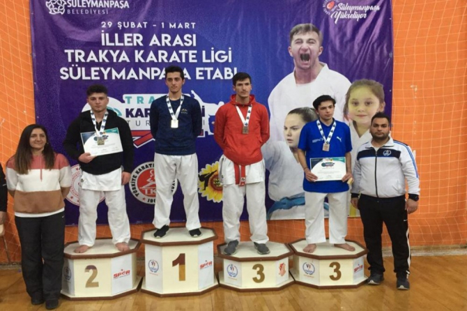 Süleymanpaşa Trakya Karate Ligine ev sahipliği yaptı