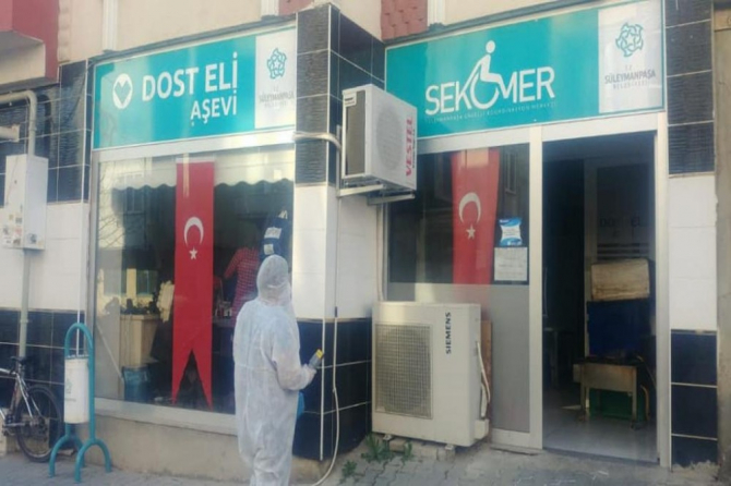 Süleymanpaşa Belediyesi korona virüsüne karşı tedbirlerini arttırdı