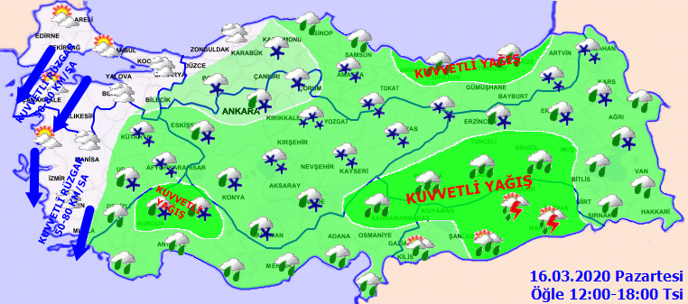 Meteoroloji son dakika uyarıları art arda geldi! Kuvvetli yağış, rüzgar, zirai don