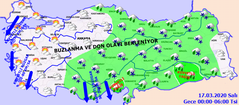 Meteoroloji son dakika uyarıları art arda geldi! Kuvvetli yağış, rüzgar, zirai don