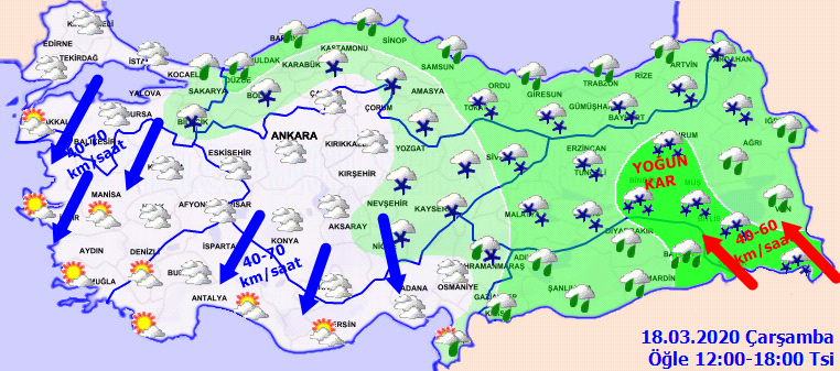 18 Mart Meteoroloji uyardı! Yağmur, don ve buzlanma bekleniyor