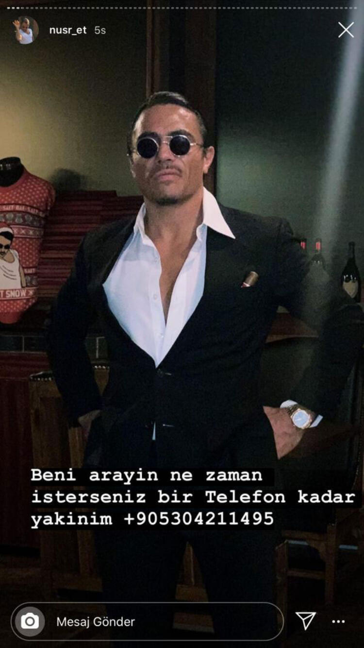 Nusret telefon numarasını paylaştı rekor sayıda telefon ve mesaj geldi
