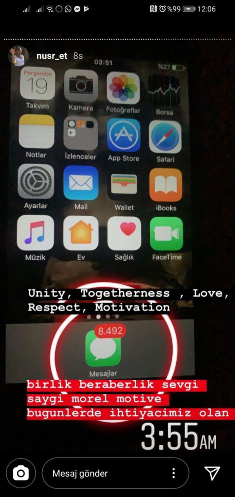 Nusret telefon numarasını paylaştı rekor sayıda telefon ve mesaj geldi