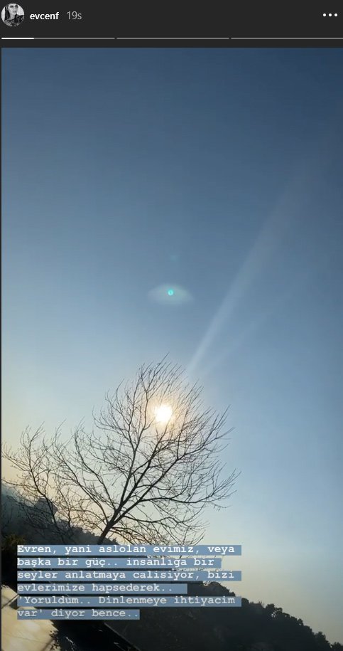 Fahriye Evcen’den koronavirüs paylaşımı