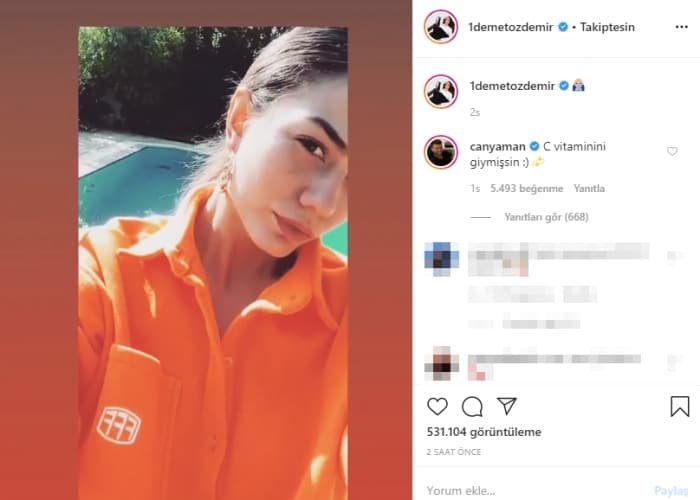 Can Yaman'dan eski aşka 'C vitamini' yorumu