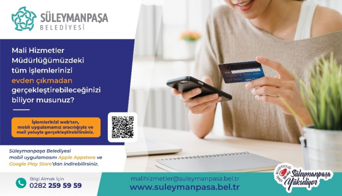 Süleymanpaşa Belediyesinden koronaya karşı ‘E-Belediyecilik’ hizmeti