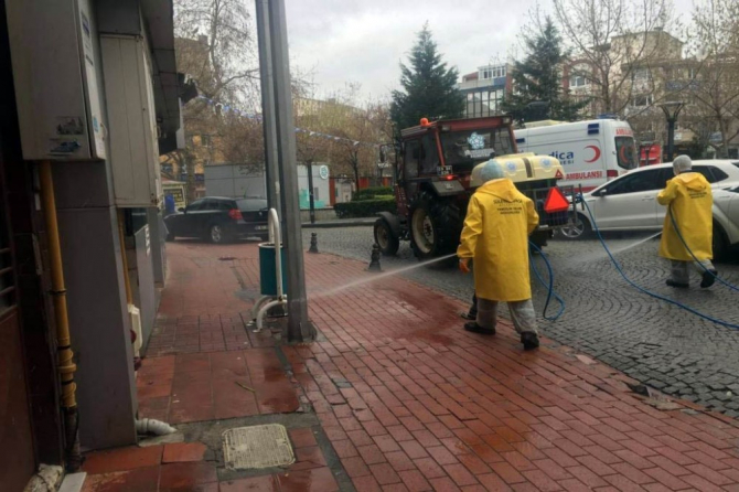 Hava şartlarına aldırmadan korona ile mücadeleye devam
