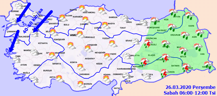 Bugün hava nasıl olacak? İşte 26 Mart perşembe hava durumu